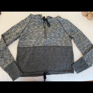 Aeropostale Cropped Zip Up Hoodie